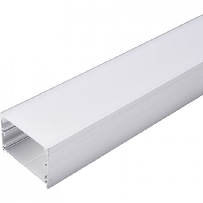 Профиль алюминиевый накладной "Линии света", серебро, FERON CAB257 10368