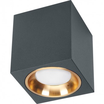 Светильник потолочный FERON ML1754 MR16 GU10 35W 230V, черный, золото