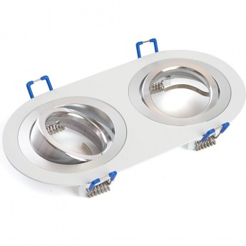 Светильник потолочный встраиваемый FERON DL2812 MR16 50W G5.3 "прямоугольник", белый