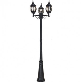 Светильник садово-парковый FERON 8115/PL8115 столб 3*100W E27 230V, черный