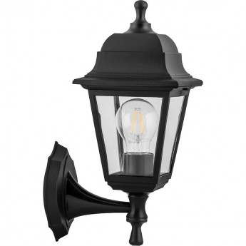 Светильник садово-парковый FERON НБУ 04-60-001 4-х гранник 60W E27 230V, черный