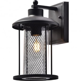 Светильник садово-парковый FERON PL721 на стену вниз 60W E27 230V, черный