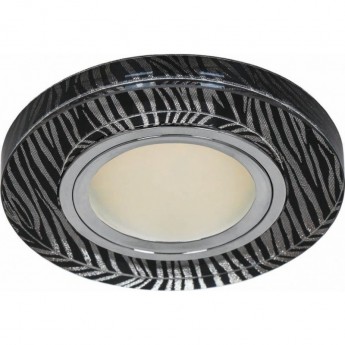 Светильник встраиваемый с белой LED подсветкой FERON 8383-2 потолочный MR16 G5.3 черно-белый Светильник встраиваемый с белой LED подсветкой FERON 8383-2 потолочный MR16 G5.3 черно-белый