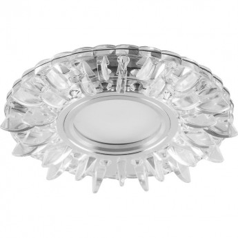Светильник встраиваемый с белой LED подсветкой FERON CD911 потолочный MR16 G5.3 прозрачный