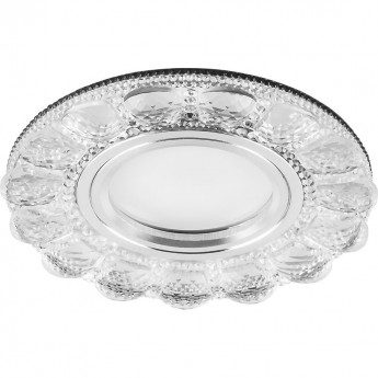 Светильник встраиваемый с белой LED подсветкой FERON CD912 потолочный MR16 G5.3 прозрачный