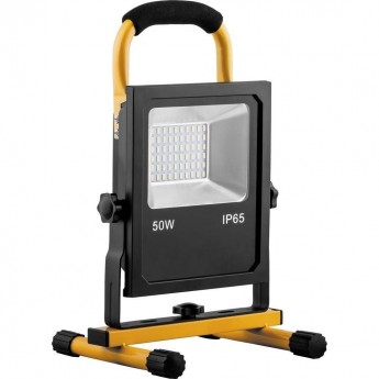 Светодиодный прожектор FERON LL-915 переносной с зарядным устройством IP65 50W 6400K