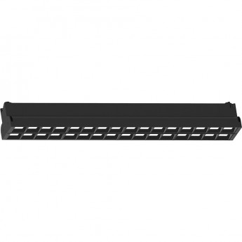 Светодиодный светильник FERON AL123 трековый однофазный на шинопровод 2*30W 6500K 60 градусов черный