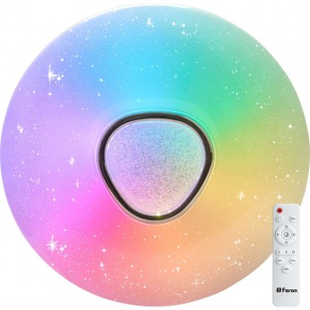 Светодиодный управляемый светильник накладной FERON AL5777 RAINBOW тарелка 60W RGB + CCT 3000К-6000K