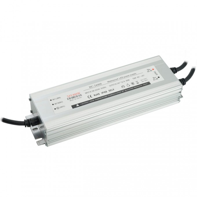 Трансформатор FERON электронный для светодиодной ленты 400W 12V 245*77*41мм IP67 (драйвер), LB007 48743