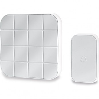 Звонок дверной беспроводной FERON E-378 Электрический 10 мелодий белый с питанием от батареек